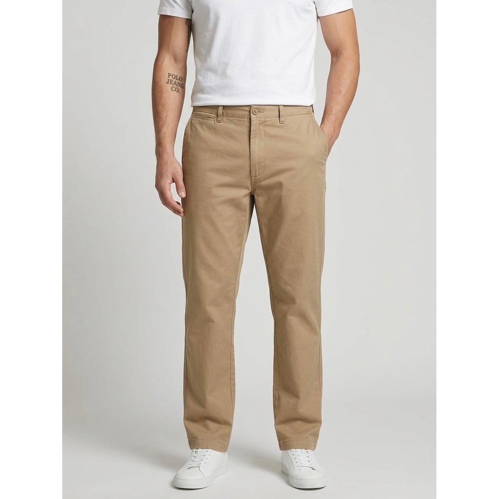 Polo Jeans Co Ralph Lauren Khaki Tan Chino Military Surplus Pants Size 36